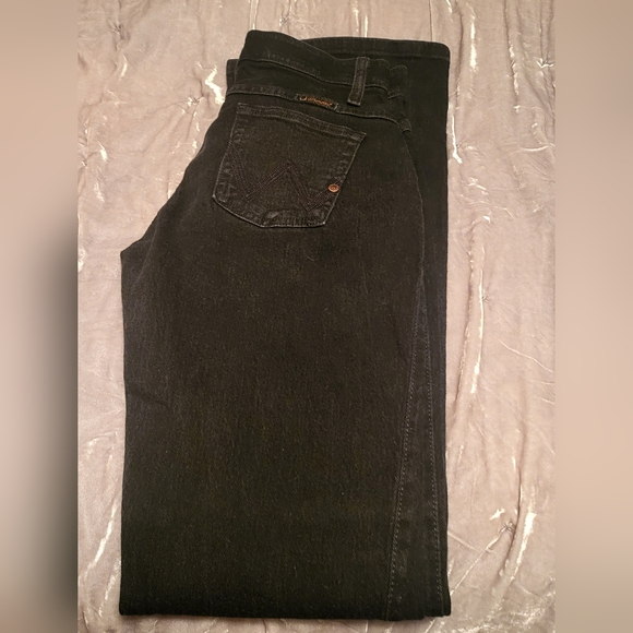Wrangler Q-Baby Black Denim Jeans - Picture 1 of 4